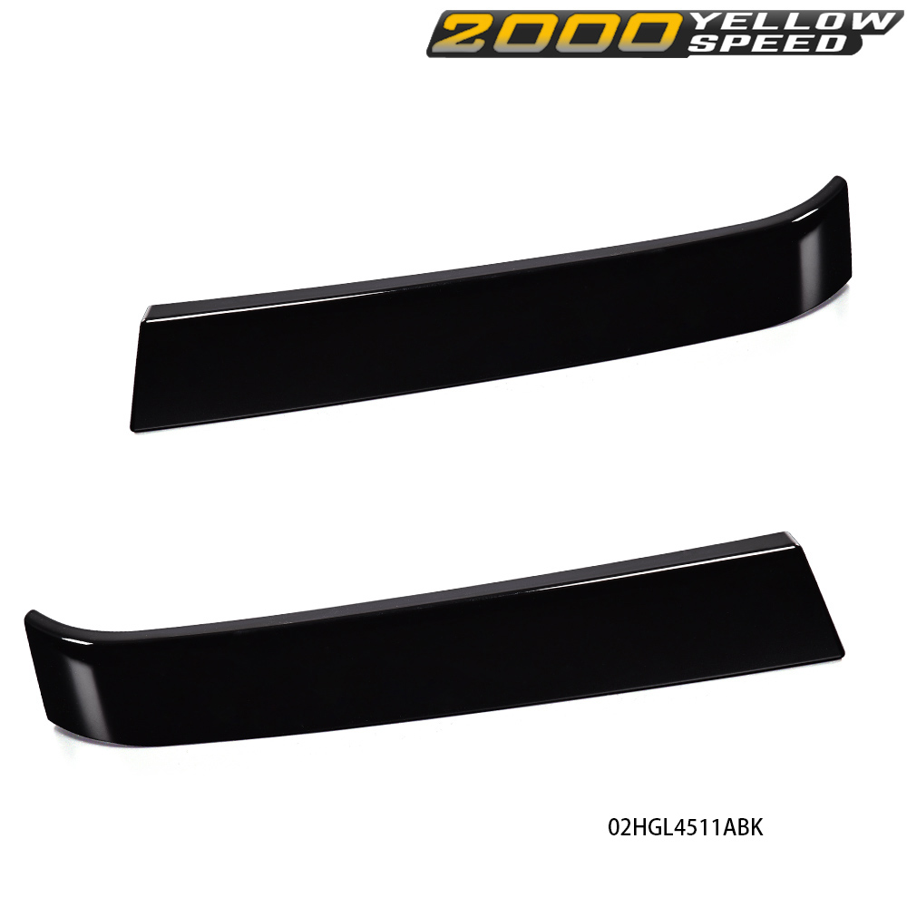 2-Piece Grille Molding Panel Set For 2003-2007 Chevrolet Silverado - Black Trim