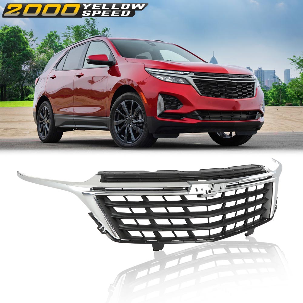 Front Upper Grille With Chrome Trim For 2022-2023 Chevrolet Equinox – Ylwspeed2000