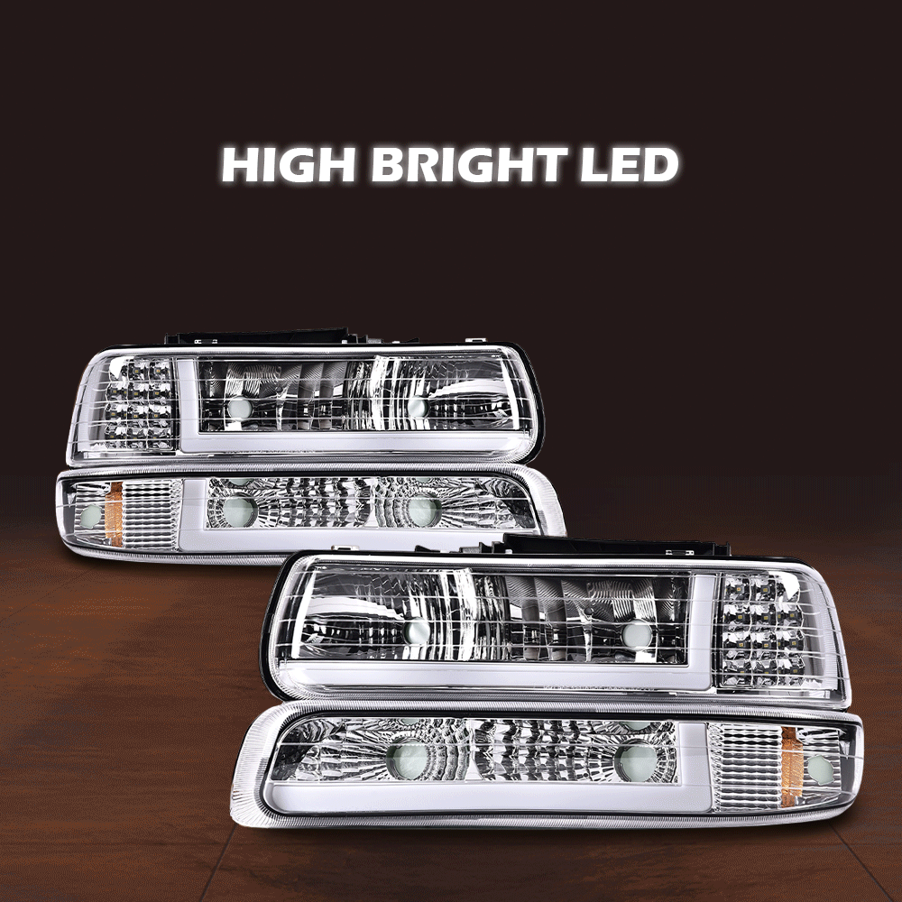 Fit For 99-02 Chevy Silverado/00-06 Suburban Tahoe LED BAR