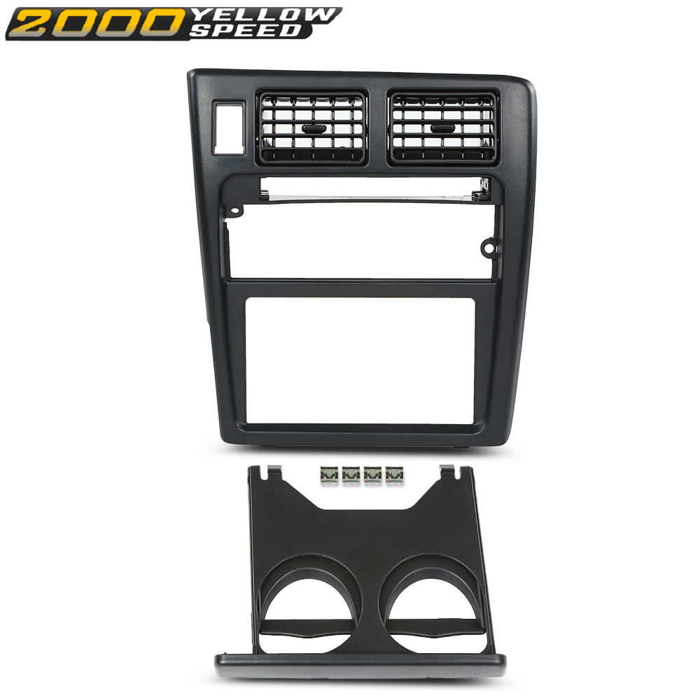 Dash Center Air Vent Radio Bezel Trim W/ Cup Holder Fit For 95-97