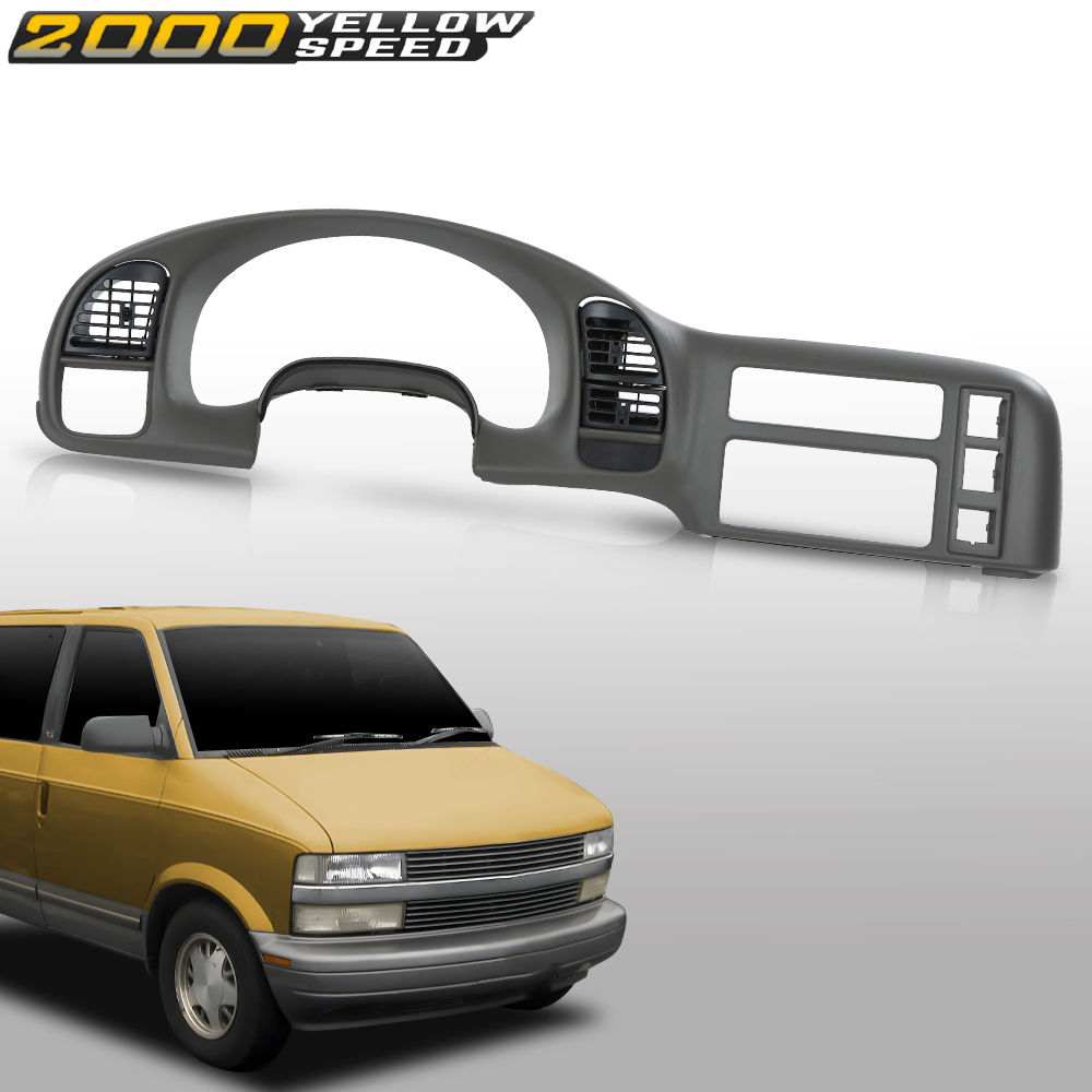 DASH RADIO BEZEL GRAY FIT FOR 1995-2005 CHEVY ASTRO VAN GMC SAFARI