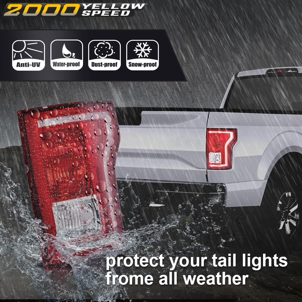 Tail Light Assembly For 2015-2017 Ford F-150 – Right Passenger Side, Direct Replacement