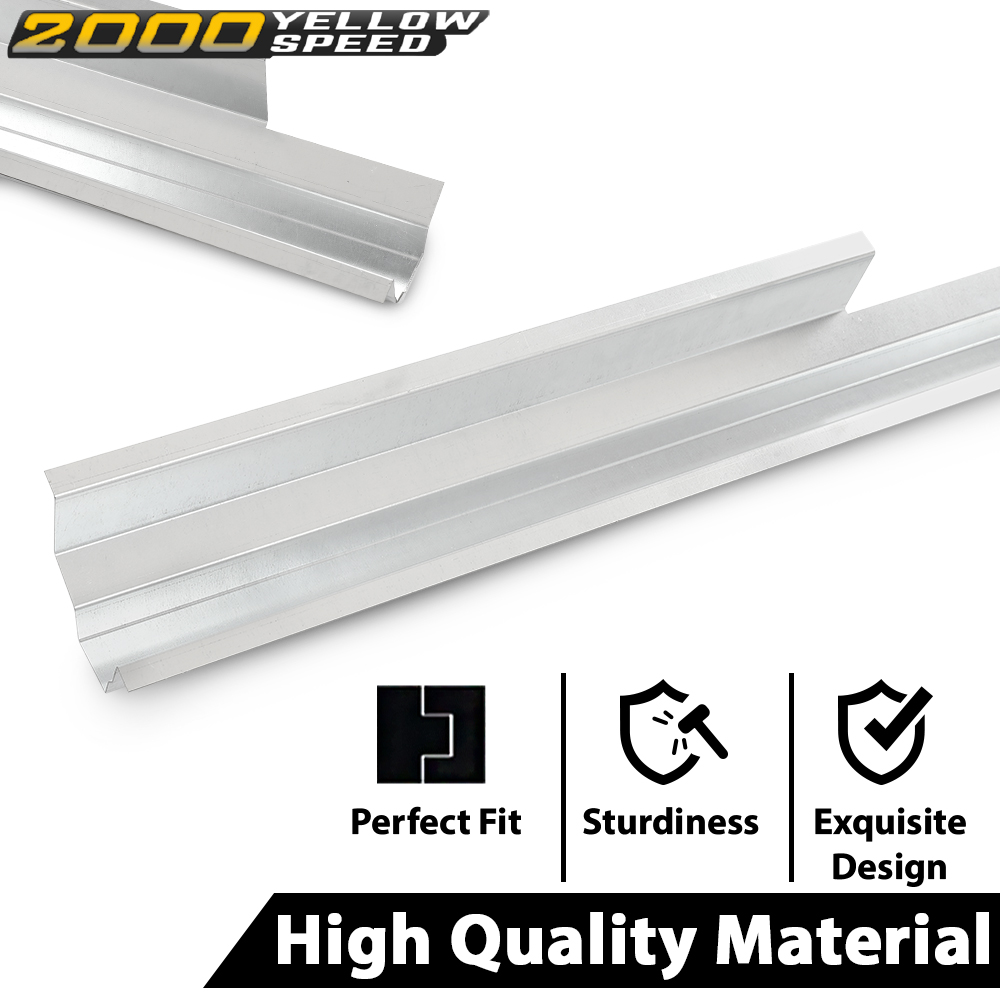 Slip-on Rocker Panel For 1984-2001 Jeep Cherokee, Comanche, Wagoneer – 4 Door – Coated Steel